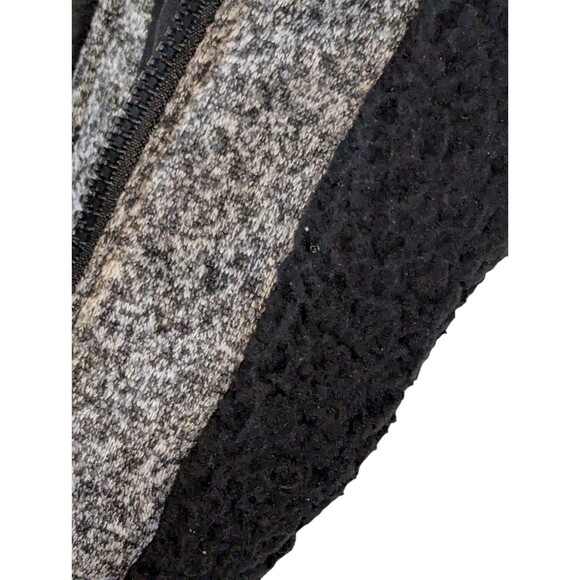 Brooklyn's Best Men's Black White Zip Winter Coat Cotton Polyester Blend Hoodie - Picture 6 of 8